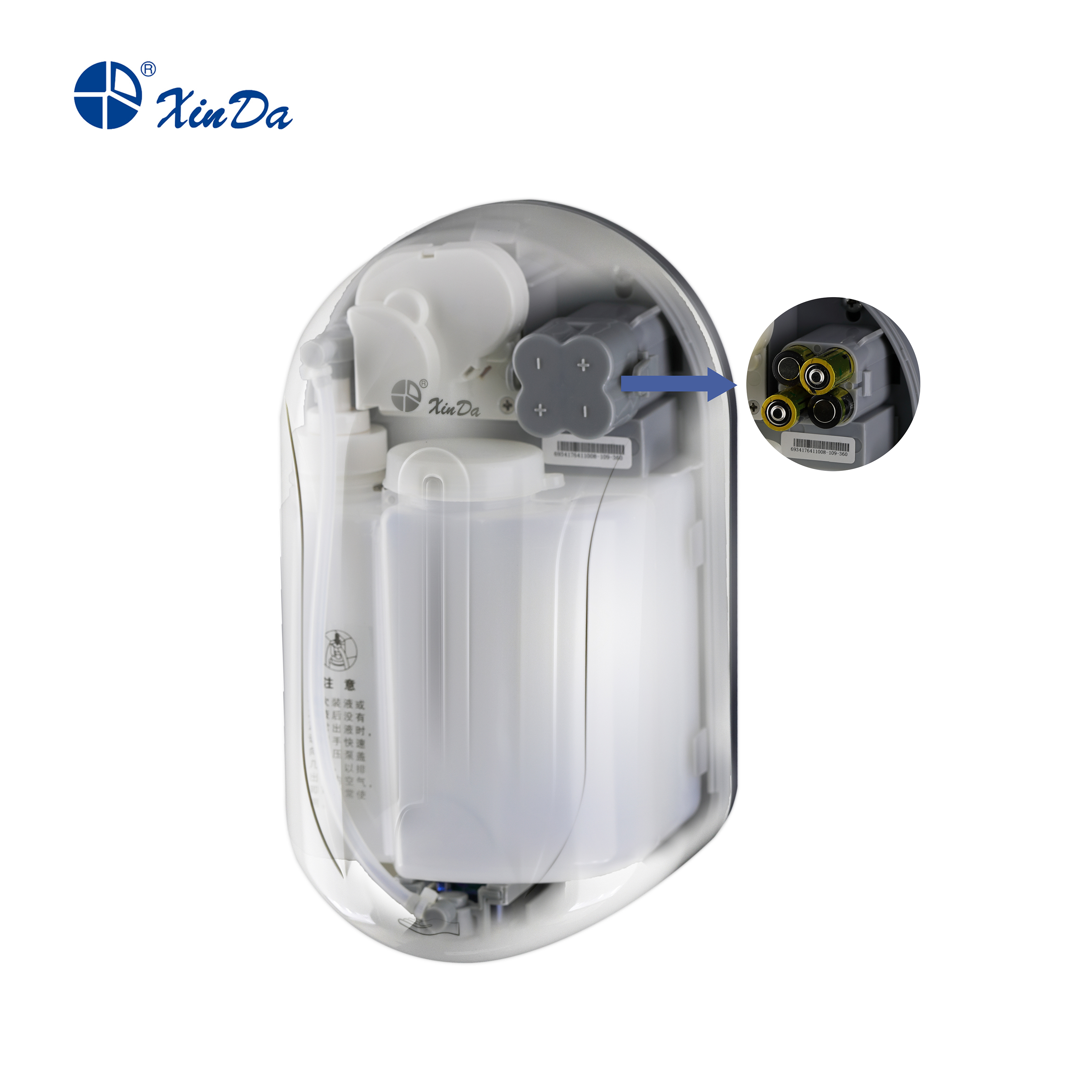 The XinDa ZYQ110 Low Price Wholesale Spray Drip Foaming ABS Plastic Liquid Automatic Soap Dispenser