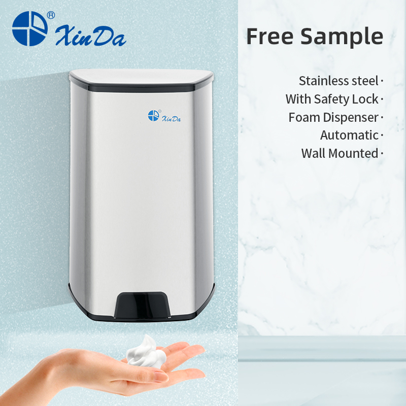XINDA ZYQ100K Automatic Touchless Stainless Steel Soap Dispenser 