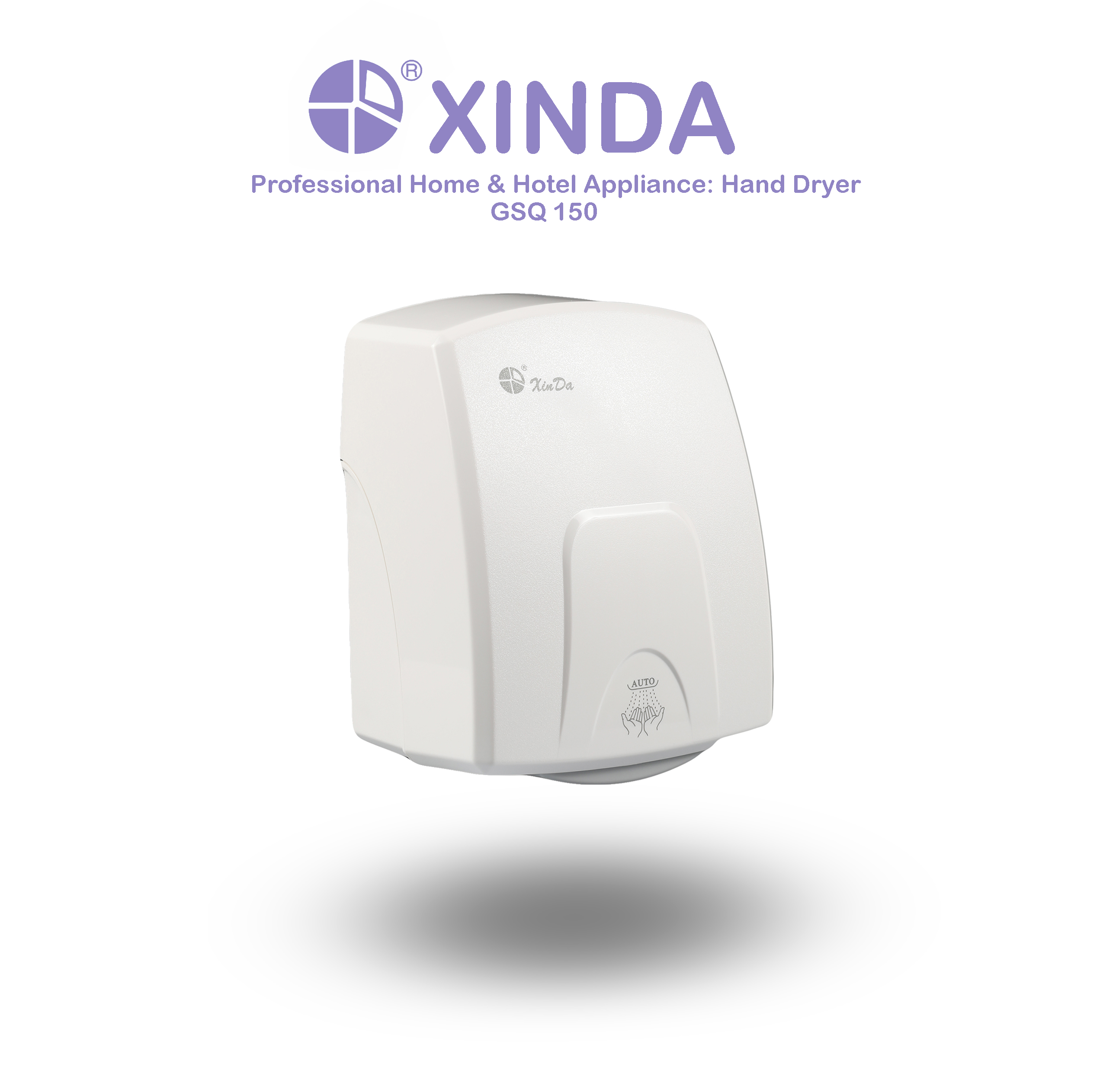 The XinDa GSQ150 Auto infrared sensor plastic professional hand dryers for bathroom Hand Dryer