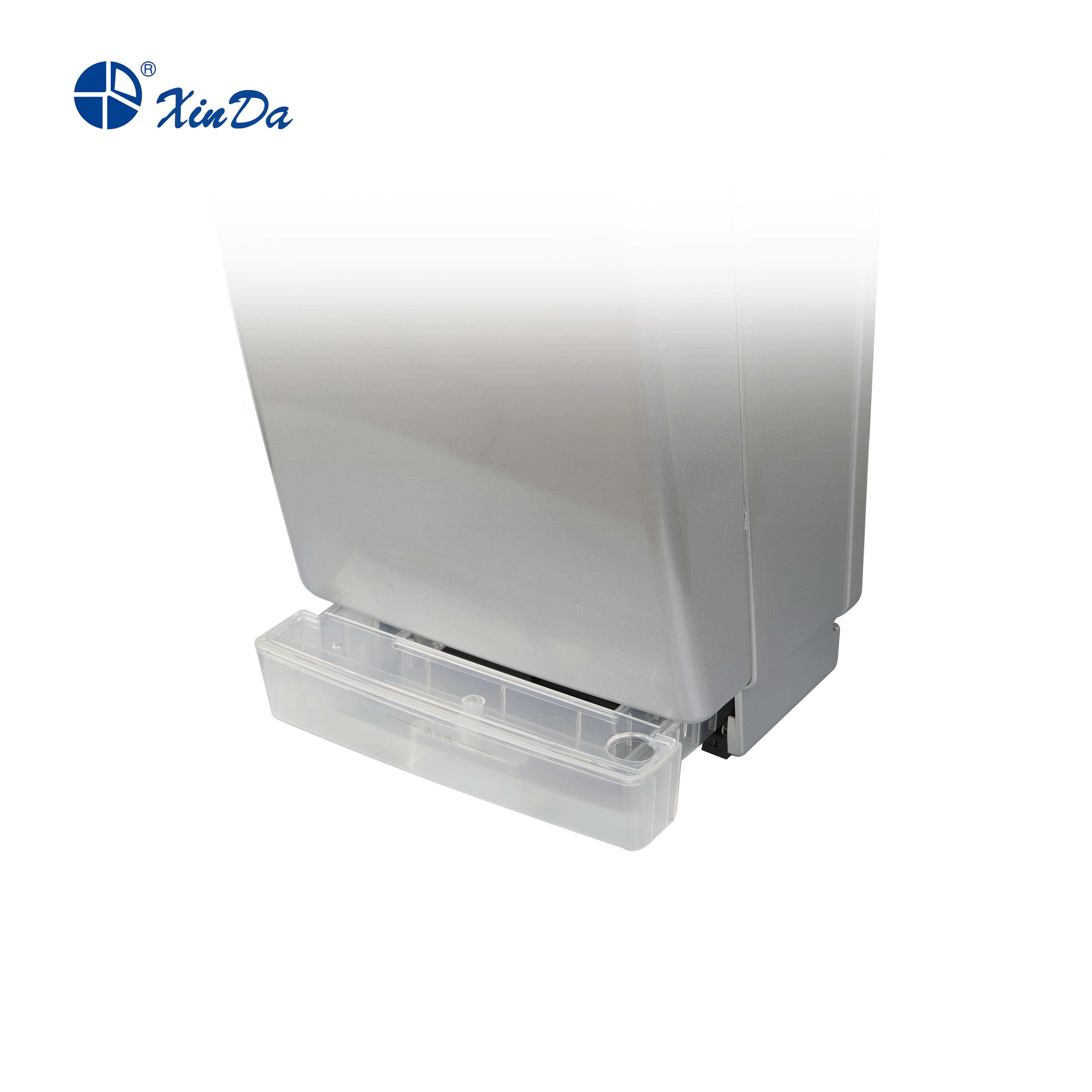 Xinda GSQ 70A ABS Silver BLDC China Professional Jet Hand Dryer Automatic Infrared Sensor with Air Filter Fiber and Water Tank