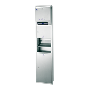 3 IN 1 Combination Auto Paper Towel Dispenser & Auto Hand Dryer & Trash Bin