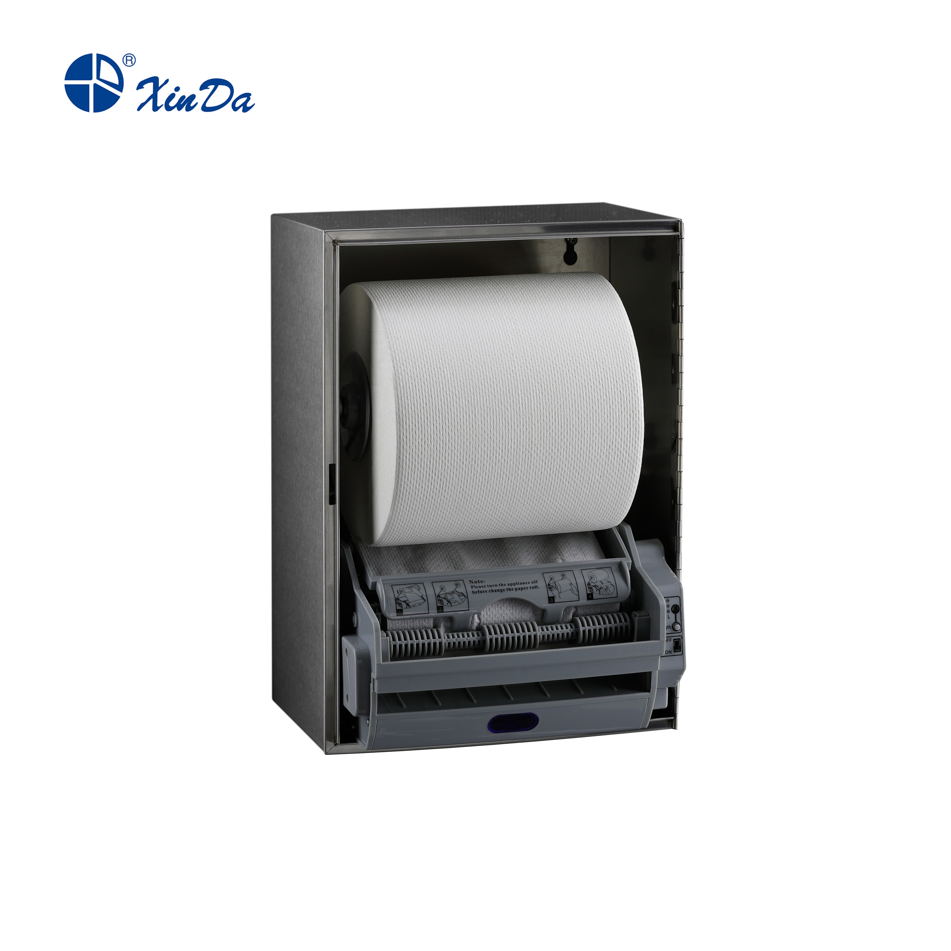 XINDA CZQ20K Automatic Stainless Steel Roll Paper Towel Dispenser