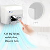 The Xinda GSQ 250C Wall Mounted Hand Dryer White Stainless Steel Automatic Infrared Induction Sensor 