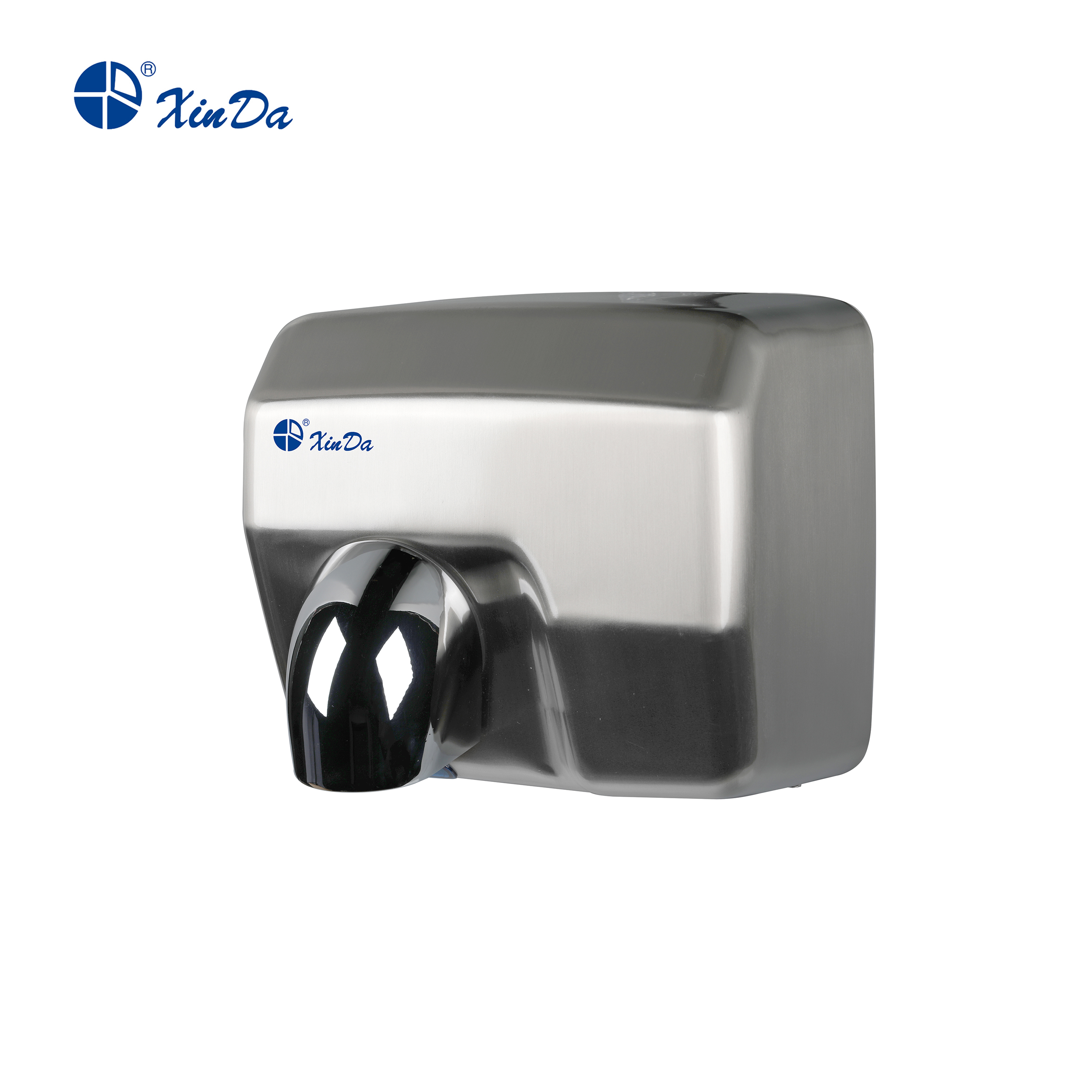 The XinDa Silver GSQ250 Hand Dryer Machine Electric Sensor Ozone Hand Dryer