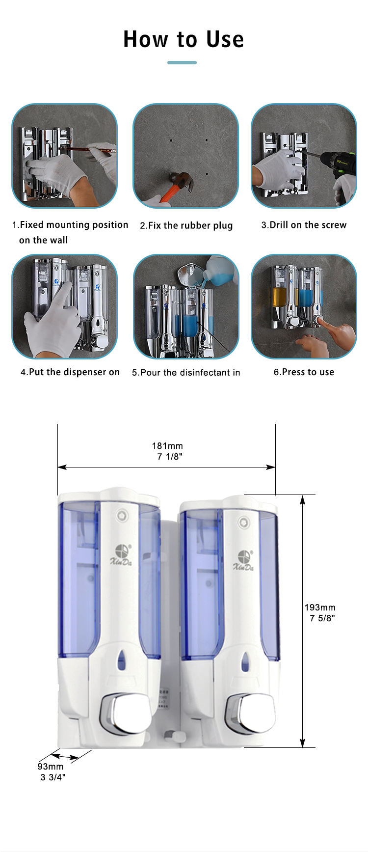 Wall Mounted Soap Dispenser