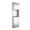 SUS 304 Multi-fold Paper Towel Dispenser&Trash Bin 2 IN 1 Combination