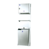 2 IN 1 Combination Multi-fold Paper Towel Dispenser&Large Capacity Trash Bin