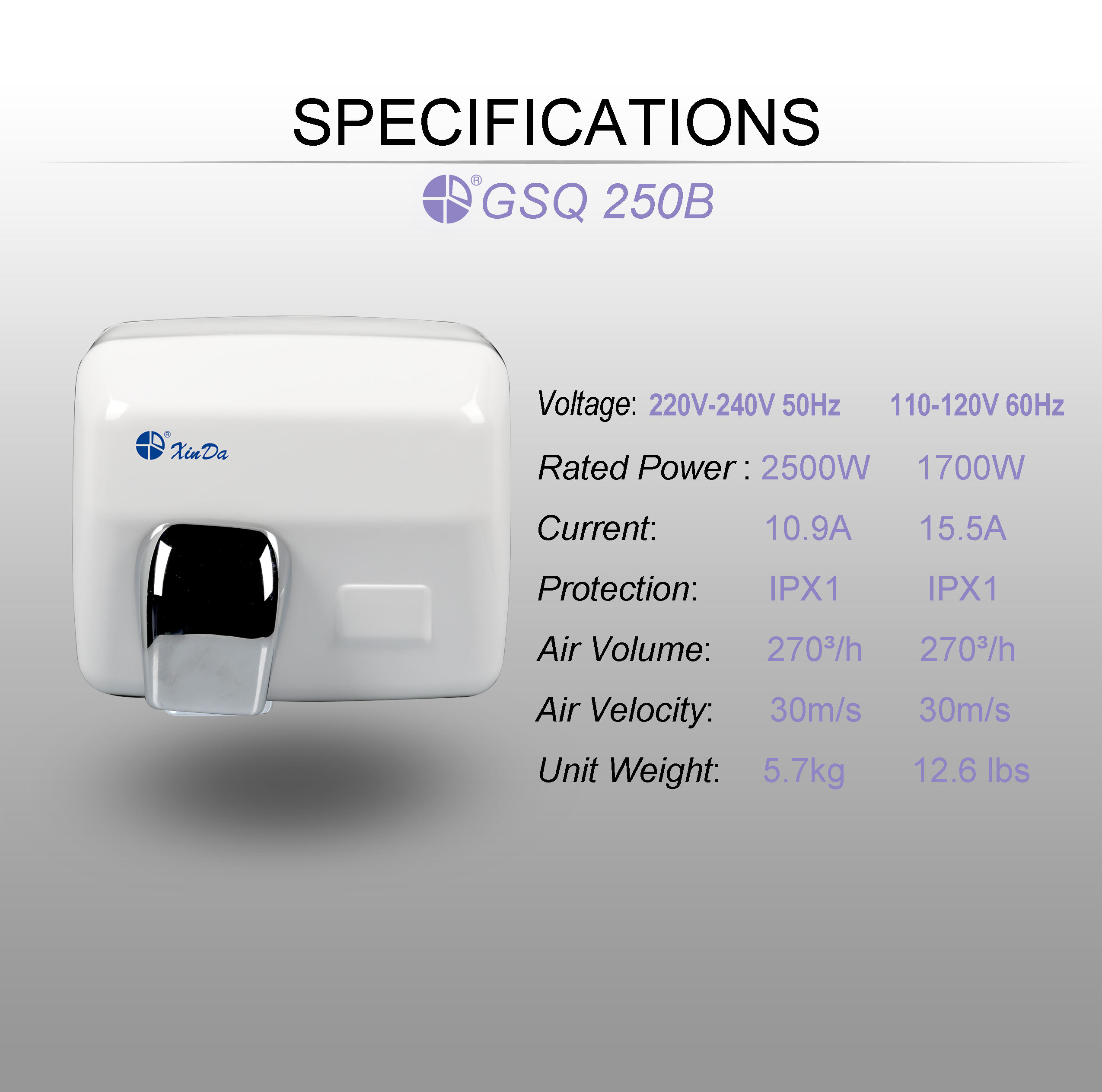 automatic hand dryer