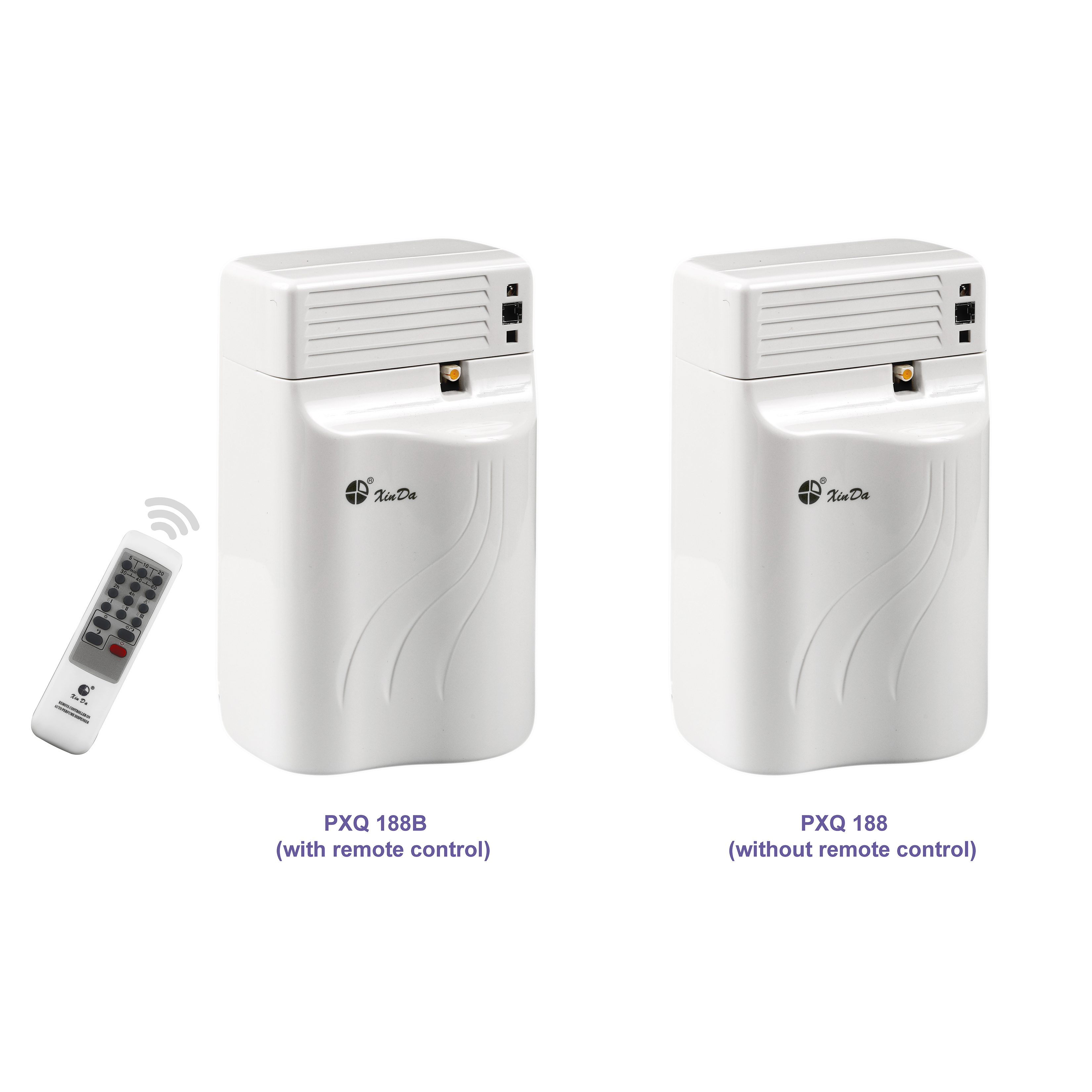 XinDa PXQ188B High Quality Custom Logo Electric Perfume Dispenser Automatic Hotel Air Freshener Perfume Aerosol Dispenser