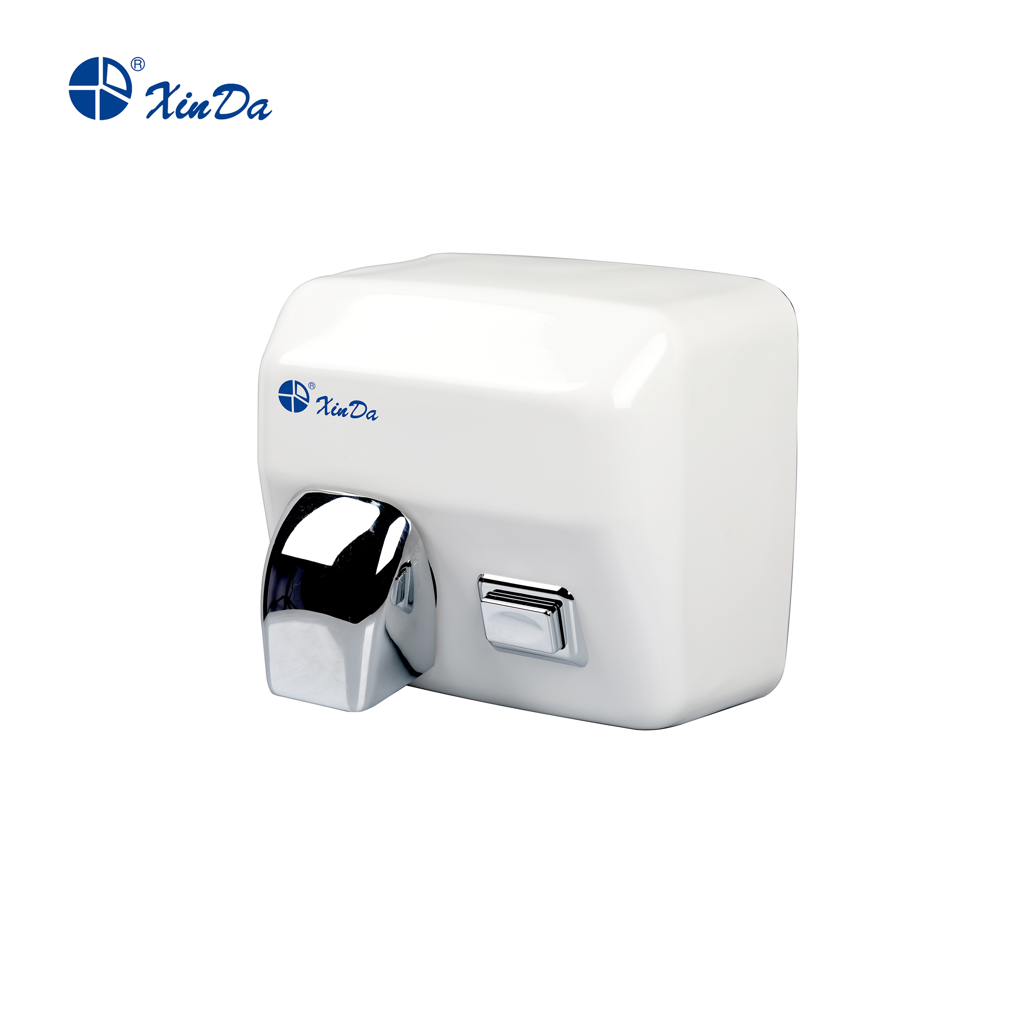 The XinDa GSQ250C White Multi Color Single Jet Hand Dryer Automatic Induction Battery Operated Hand Dryer Hand Dryer