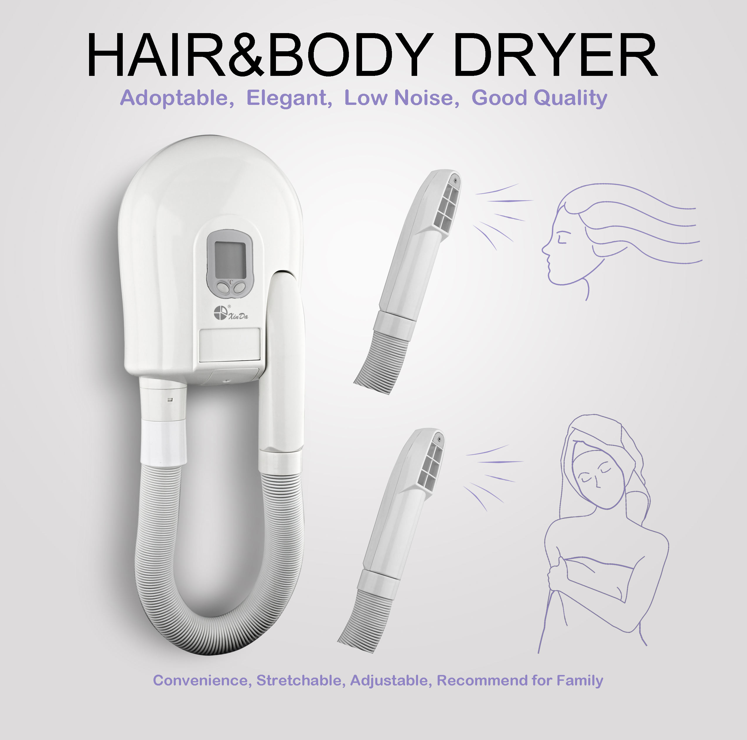 hair dryer wall mounted