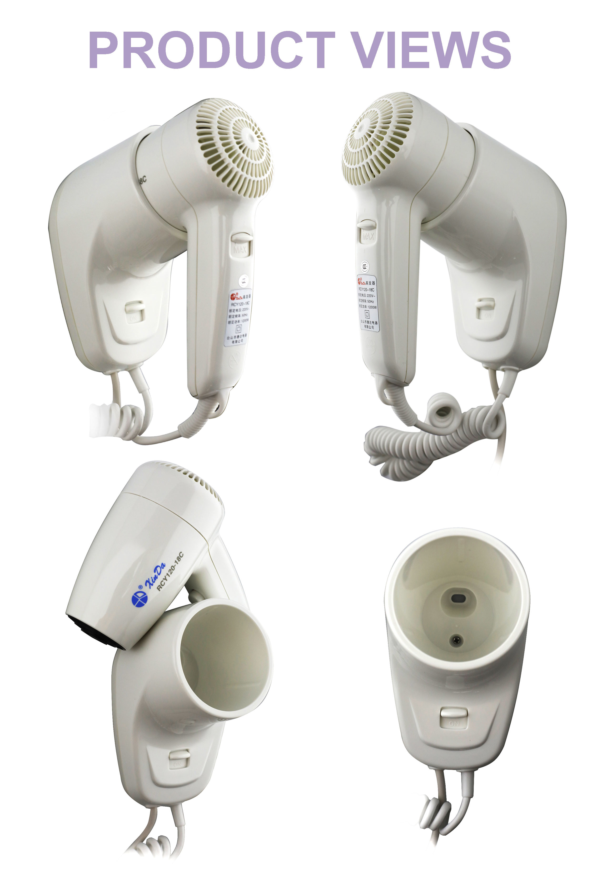 wall mount hair dryer