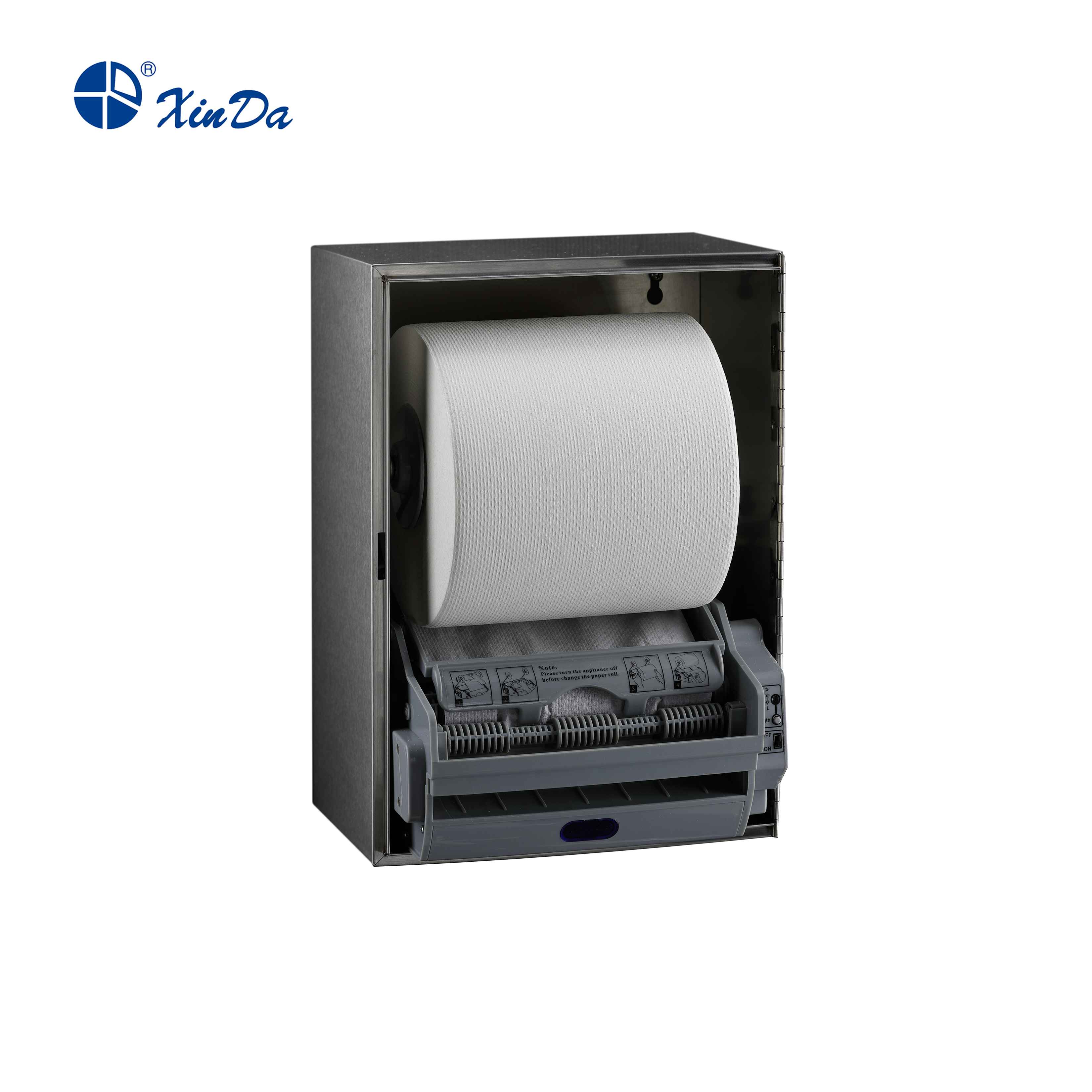 The XinDa CZQ20K Stainless Steel Hotel Bifold Toilet Tissue holder Toilet Seat Cover Dispenser Paper dispenser