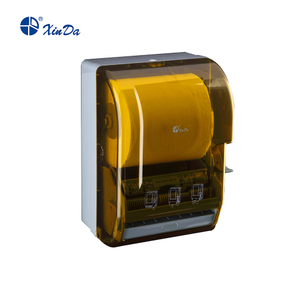The XinDa CZQ20s Hot Plastic Transparent Hand Towel Tissue Dispenser for Toilet Paper dispenser