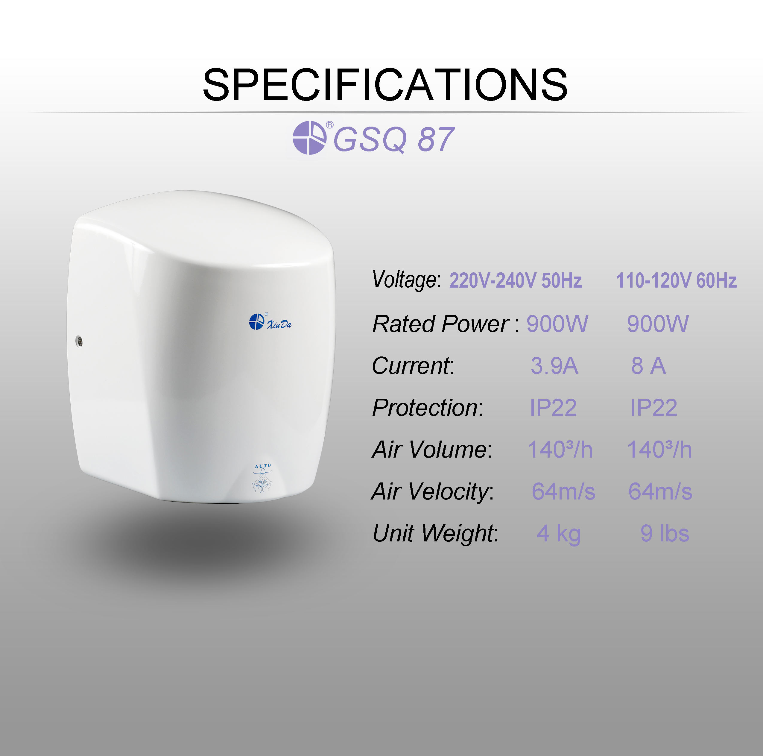 automatic hand dryer