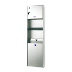 Multi-fold Paper Towel Dispenser&Large Capacity Trash Bin 2 IN 1 Combination