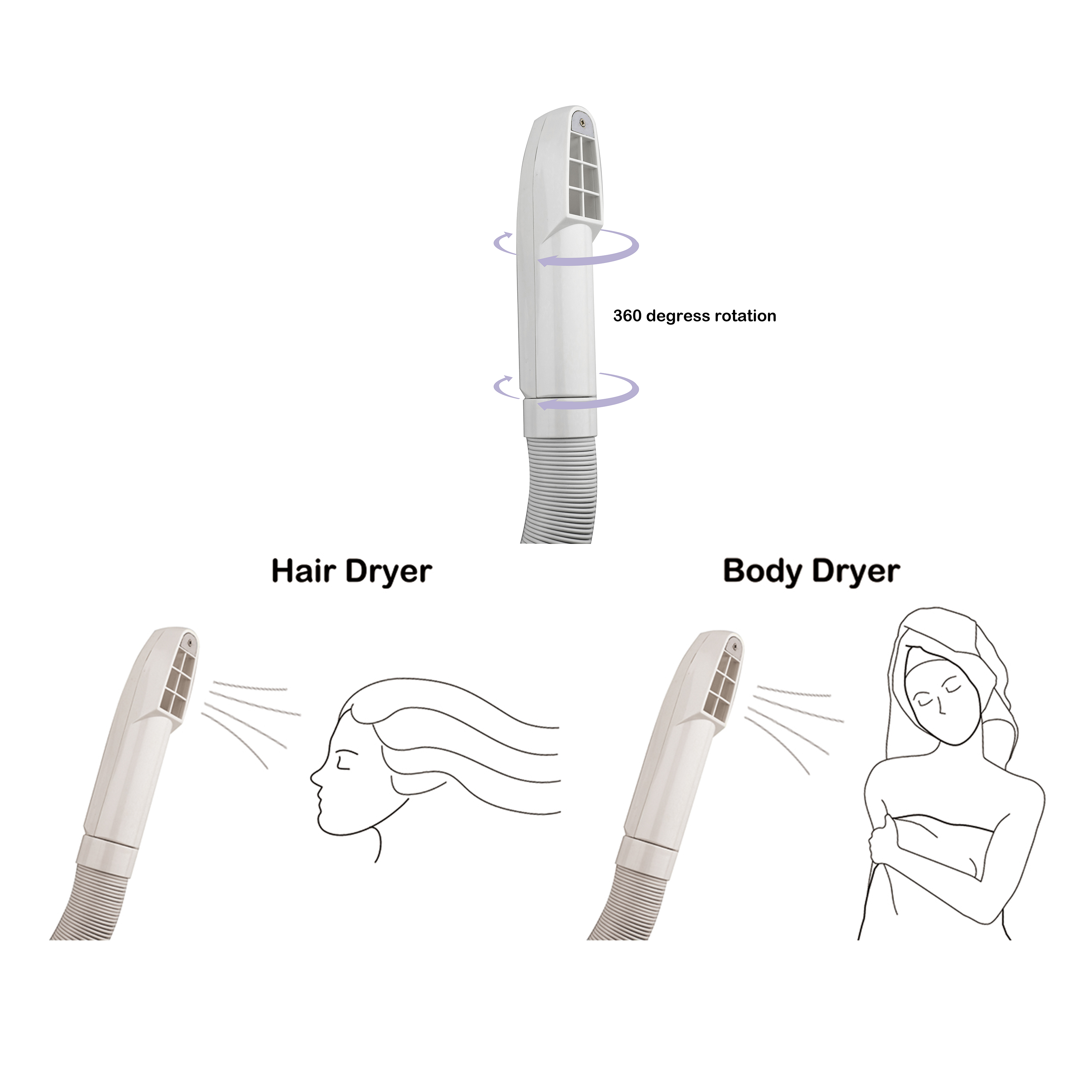 Wholesale Hair Dryer Machine Professional Hot Air Brush Hair Dryer