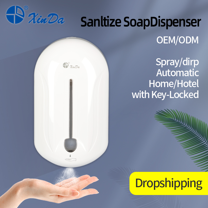 Liquid Hand Electric Plastic Touchless Auto Smart Wall Mount Bottleshand Soap Dispenser