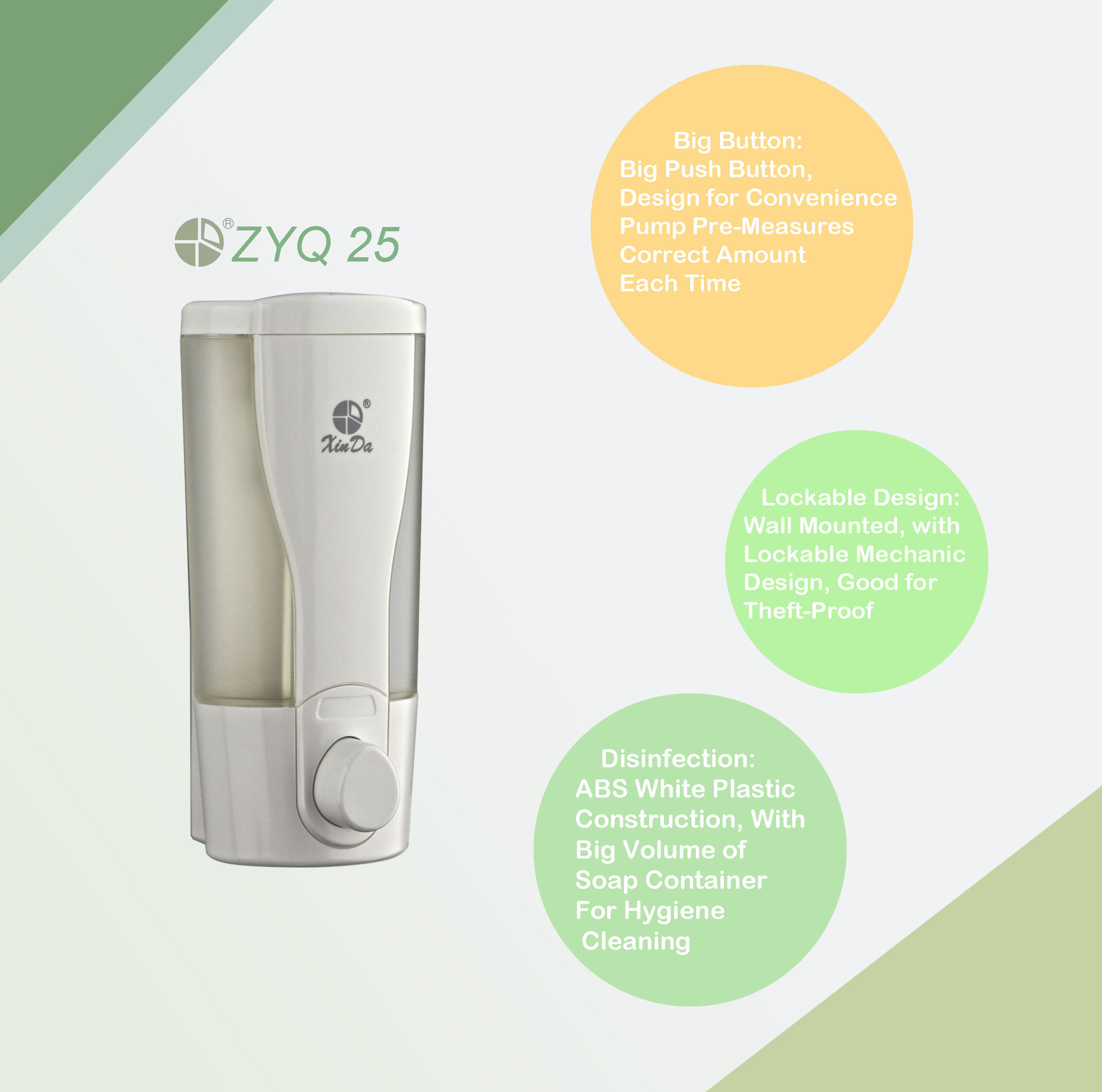 Wall Mounted Manual Soap Dispenser