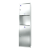2 IN 1 Combination Multi-fold Paper Towel Dispenser&23L Large Capacity Trash Bin
