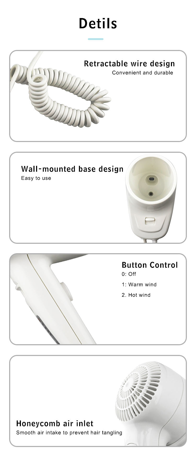wall mount hair dryer