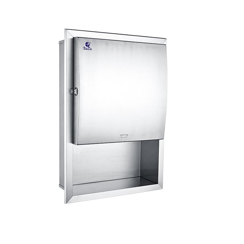 SUS 304 Multi-fold Paper Towel Dispenser Built-in Wall Design